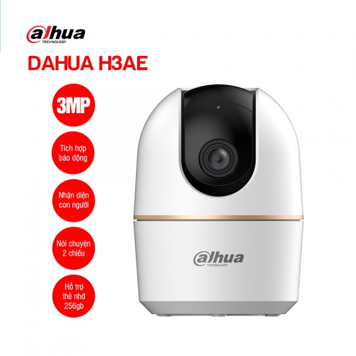 Camera Wifi Dahua Trong Nhà Hero A1 H3AE, Xoay 360 Độ, Đàm Thoại 2 Chiều, Đầy Đủ Tính Năng